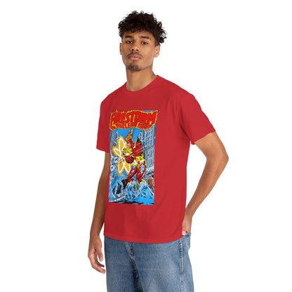 Fury of Firestorm T-Shirt - Pat Broderick Art - Vs Killer Frost - #3 Cover Art - DC Comics