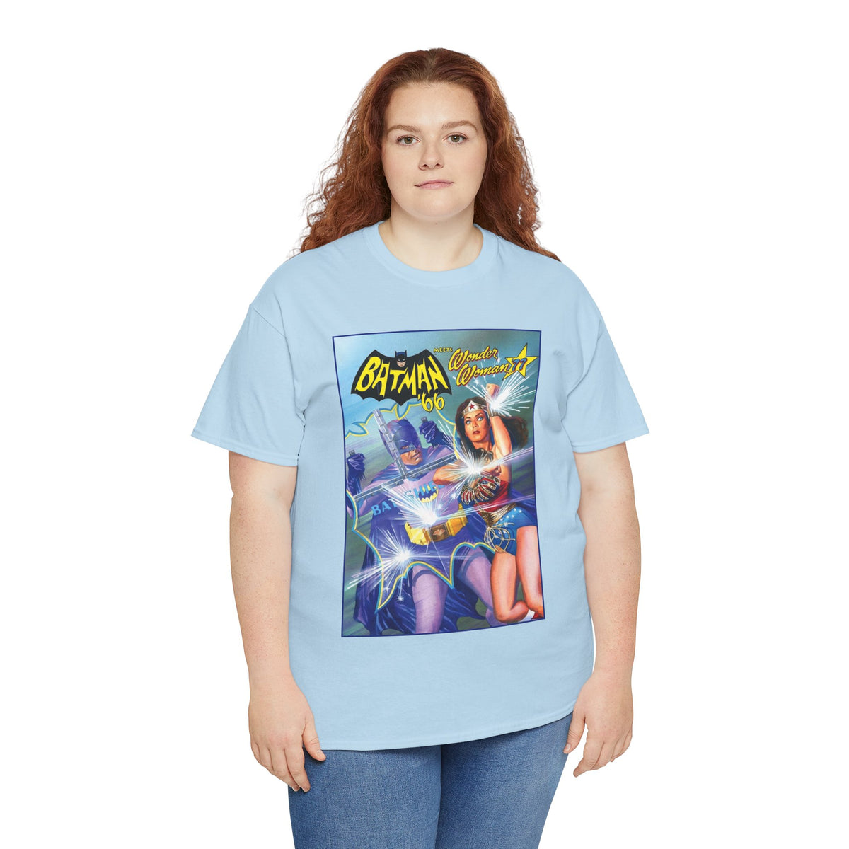 Batman '66 Meets Wonder Woman '77 T-Shirt - Alex Ross Art - DC Comics