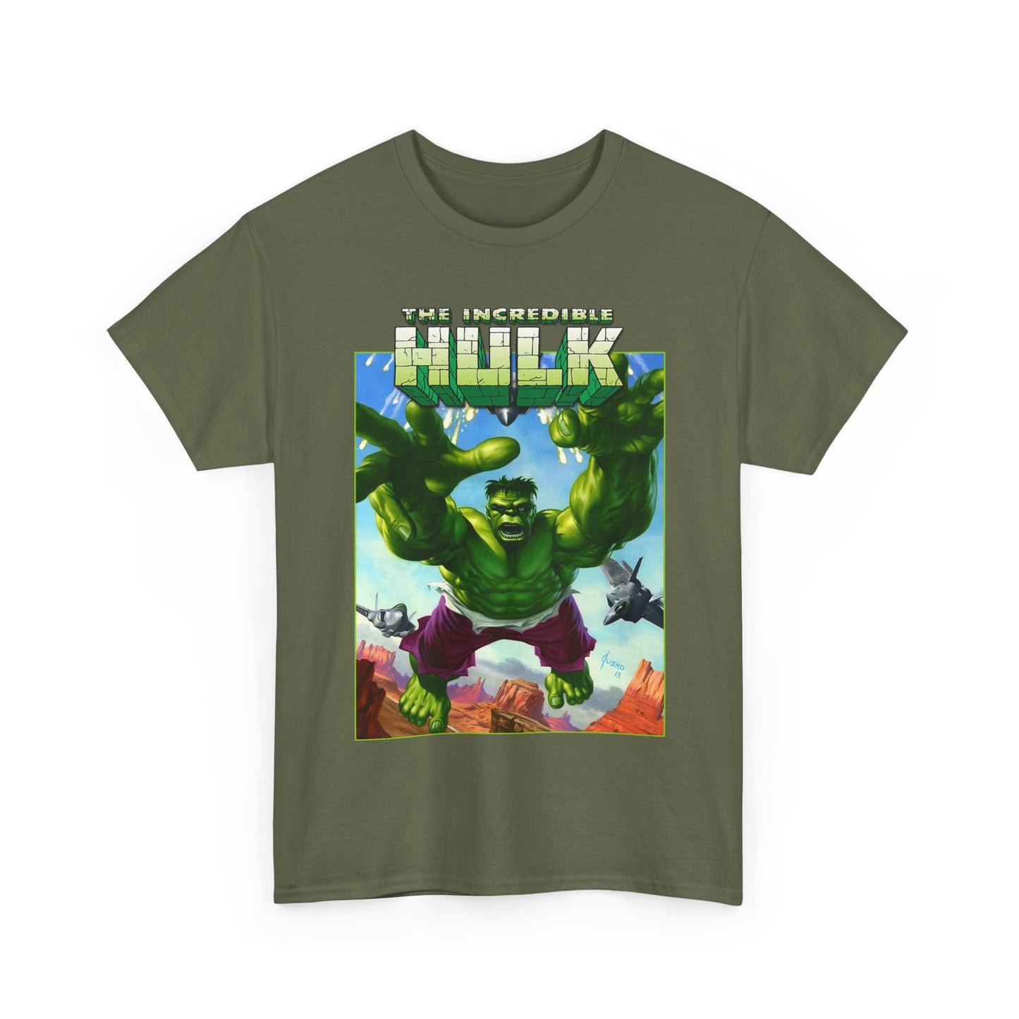 Incredible Hulk T-Shirt - Joe Jusko Art - Bruce Banner - Marvel Comics