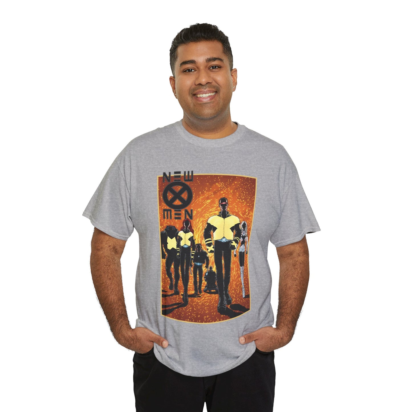 New X-Men T-Shirt - Frank Quitely Art - Wolverine, Cyclops, Jean Grey, Beast, Professor X - Marvel Comics - Grant Morrison Run