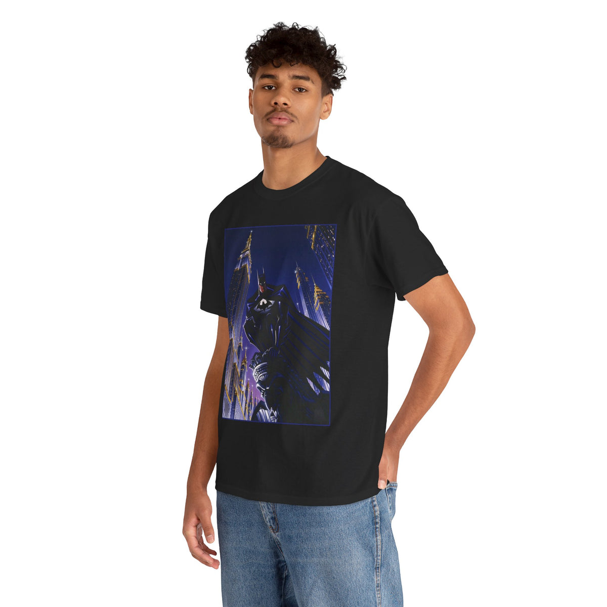 Batman T-Shirt -  Animated Series Art - Gotham City Gargoyle - DC Comics