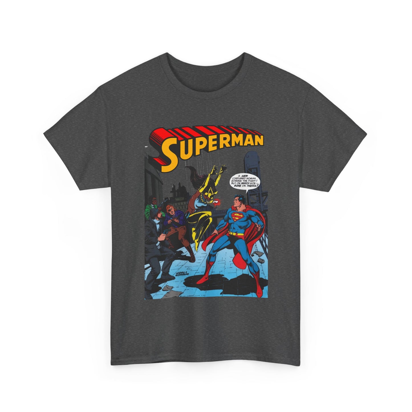 Superman T-Shirt - Ross Andru Art - First Appearance of Vixen in Action Comics #521 - DC Comics