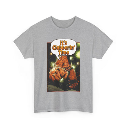 The Thing Shirt - Adam Kubert Art - It's Clobberin' Time - Fantastic Four Member - Marvel Comics
