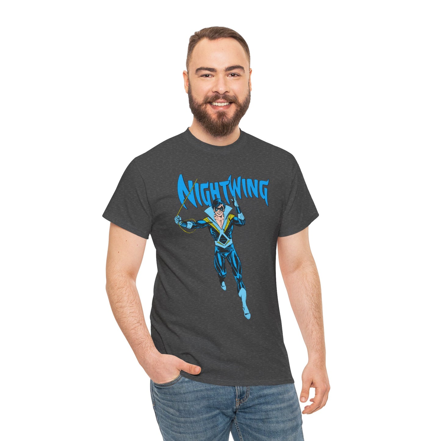 Nightwing T-Shirt - George Perez Art - New Teen Titans, Dick Grayson - DC Comics - Batman's Former Sidekick, Titans Leader