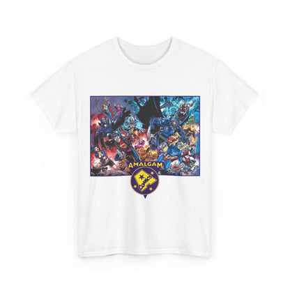 Amalgam T-Shirt - DC Vs Marvel Comics - 1990s - Jim Lee Art - Dark Claw, Amazon, Super Soldier, Spiderboy, Speed Demon