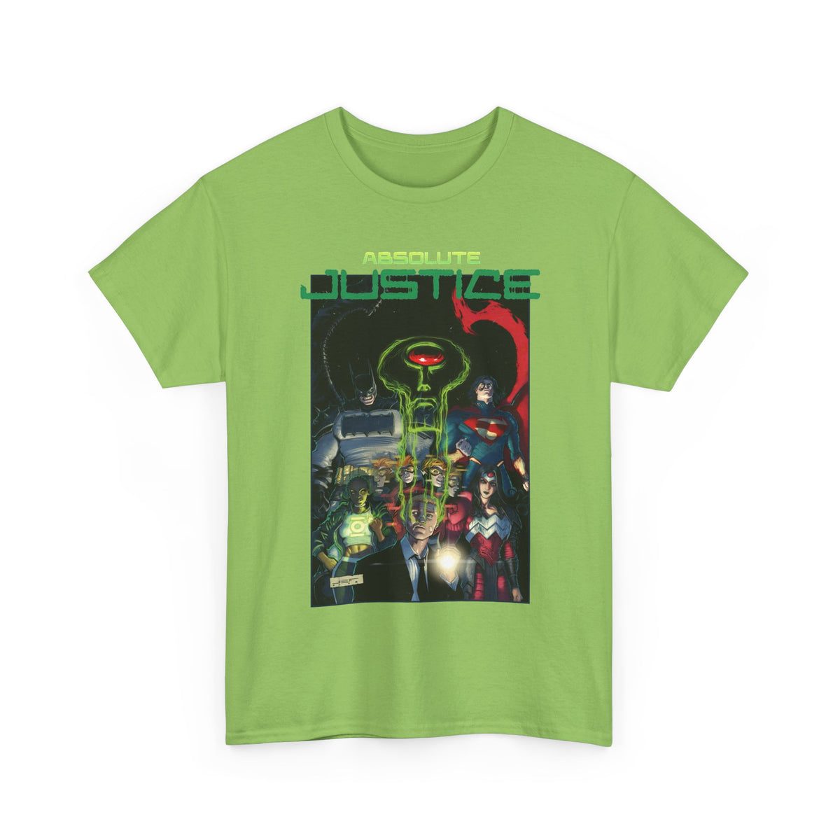 Absolute Justice T-Shirt - Juan Ferreyra Art - Superman Batman Wonder Woman Martian Manhunter - DC Comics