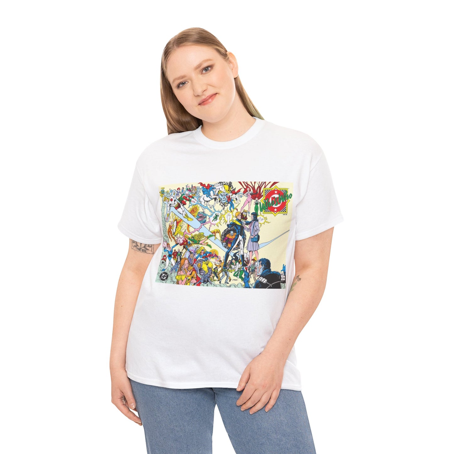 Who's Who in the DC Universe T-Shirt - George Perez Art - Lightning Lad, Lois Lane, Looker - DC Comics