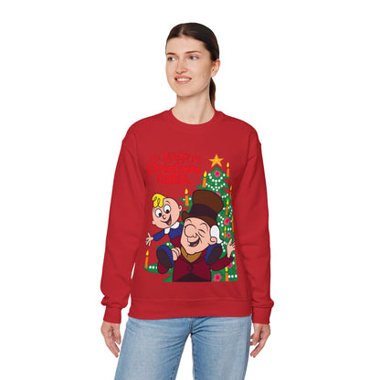 Mr. Magoo's Christmas Carol Crewneck Sweatshirt - UPA 1960s TV Holiday Special