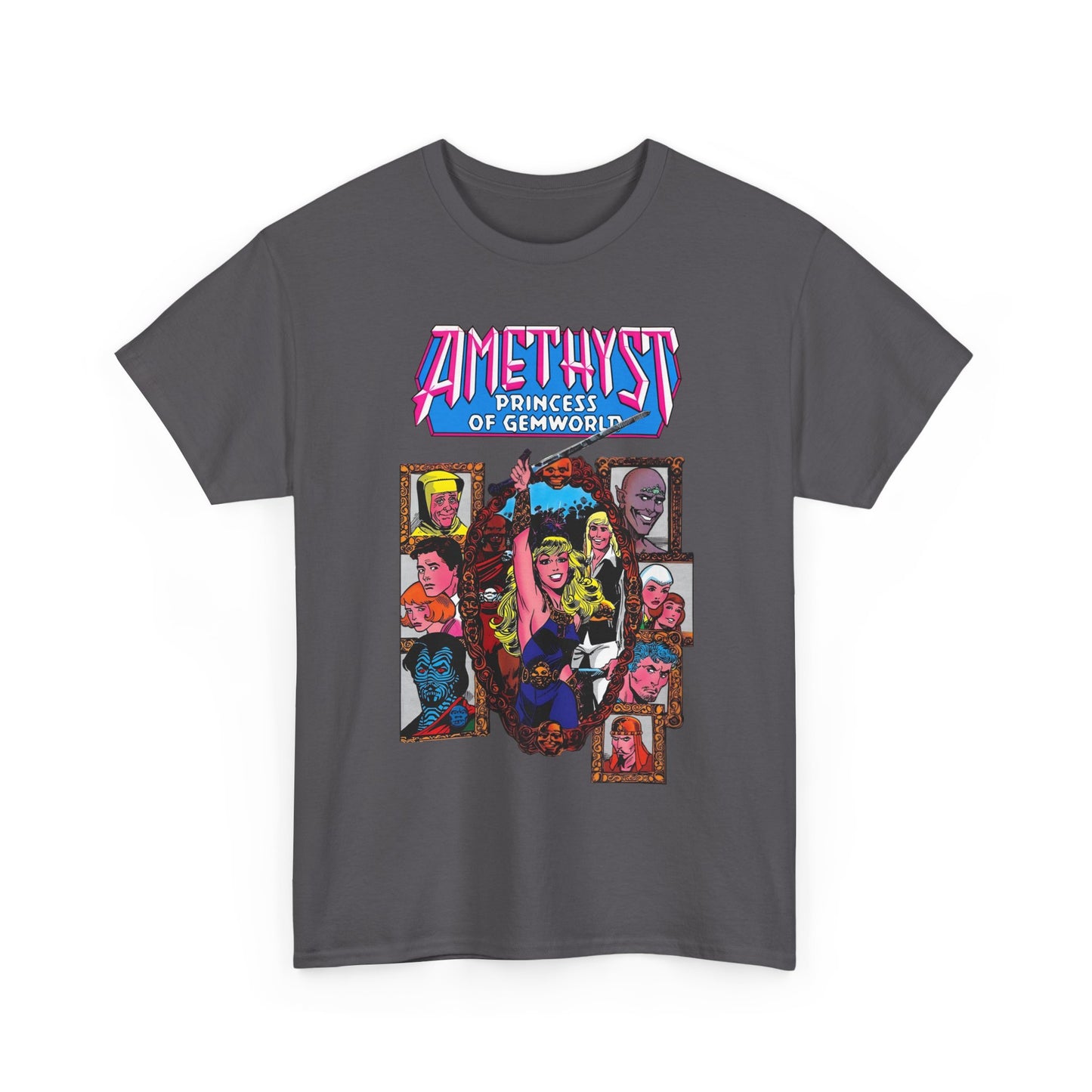 Amethyst Princess of Gemworld T-Shirt - Ernie Colon Art - Sardonyx, Dark Opal, Granch, Citrina - DC Comics