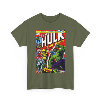 Incredible Hulk #181 T-Shirt - First Appearance of Wolverine - Vs The Wendigo - Marvel Comics