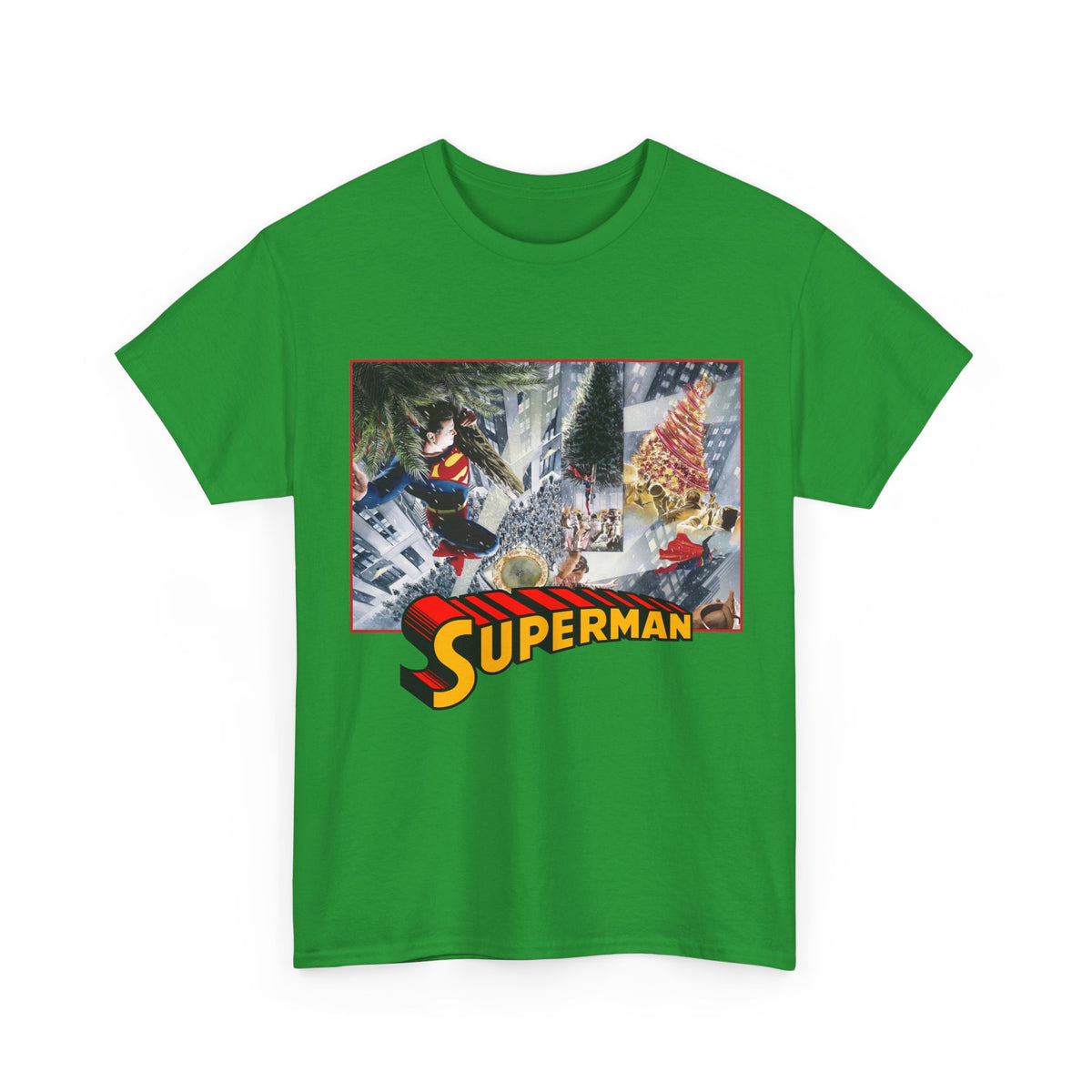 Superman Christmas Tree T-Shirt - Alex Ross Art - DC Comics