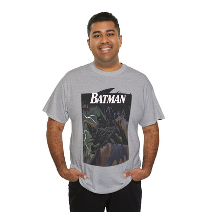 Batman T-Shirt - Norm Breyfogle Art - 1990s Dark Knight Detective - Gotham City - Perched on A Gargoyle - DC Comics