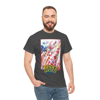 Justice Society of America T-Shirt - Alex Ross Art - JSA - Power Girl, Huntress, Robin, Starman, Hawkman - DC Comics