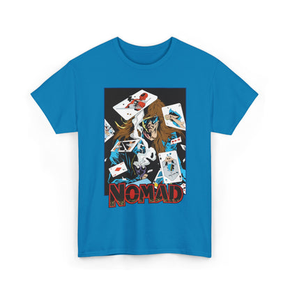 Nomad T-Shirt - S. Clarke Hawbaker, Mark McKenna Art - Jack Monroe - Playing Cards with Deadpool & Bushwacker - Marvel Comics