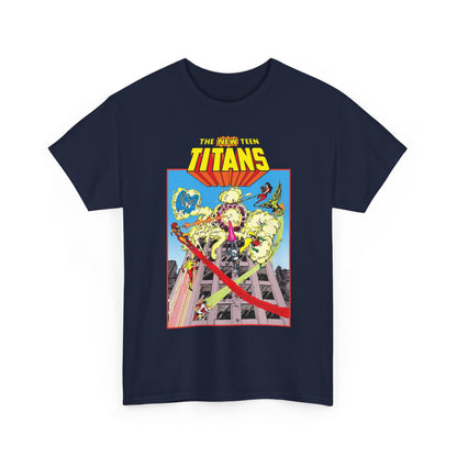 New Teen Titans T-Shirt - George Perez Art - DCCP #26 Preview Cover - Raven, Cyborg, Starfire, Changeling - DC Comics