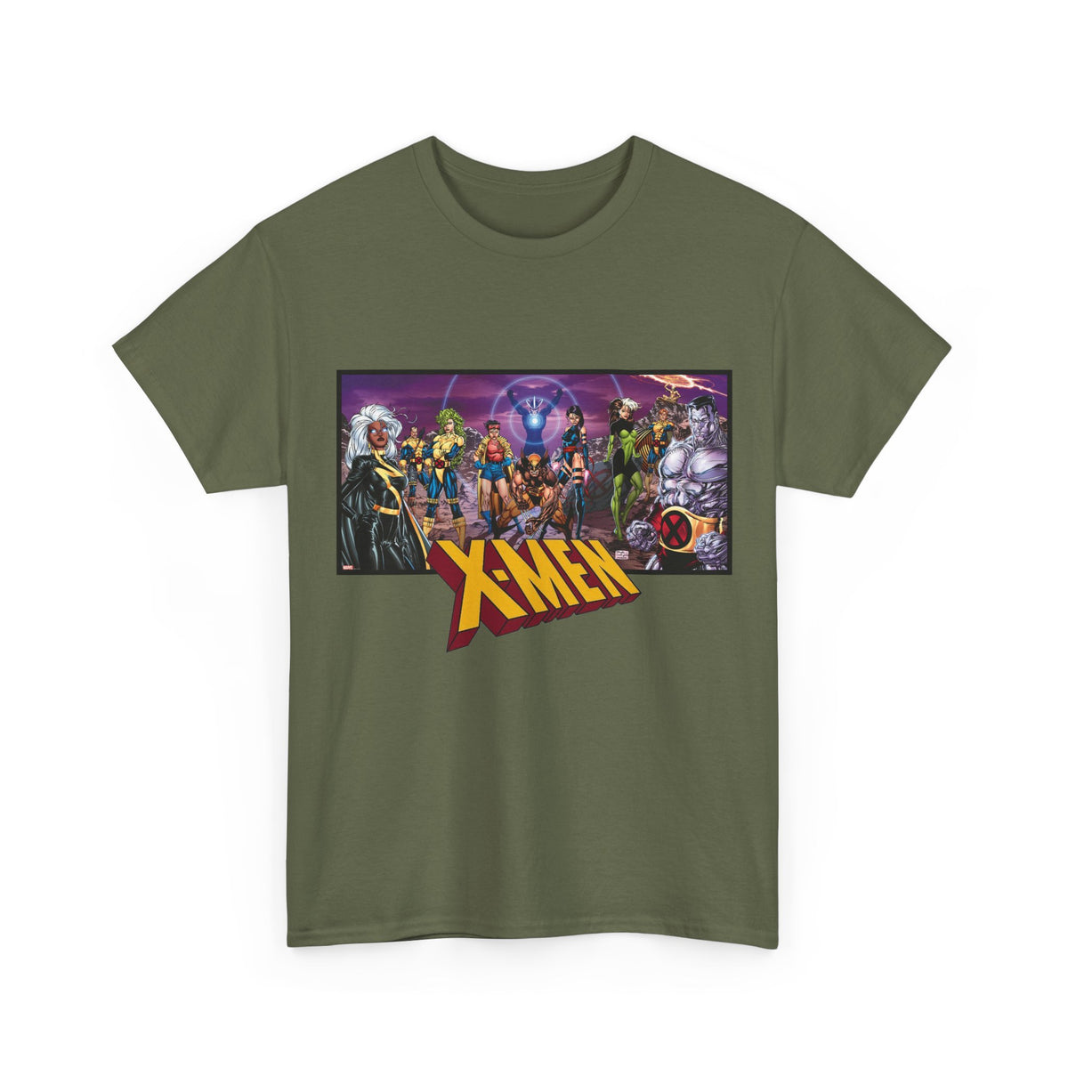 X-Men T-Shirt - Jim Lee Art - Wolverine, Storm, Colossus, Psylocke, Rogue, Forge - Marvel Comics