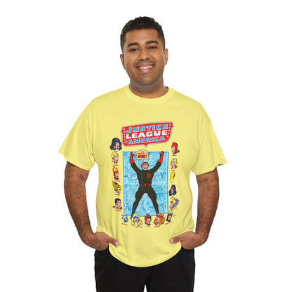 Justice League of America T-Shirt - George Perez Art - Justice Society, All-Star Squadron Team-Up DC Comics