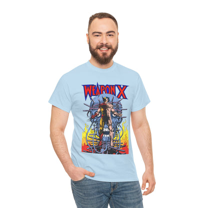 Weapon X T-Shirt - Barry Windsor-Smith Art - Wolverine Origin Story Before He Joined the X-Men - Logan, Mutant Leader - Marvel Comics