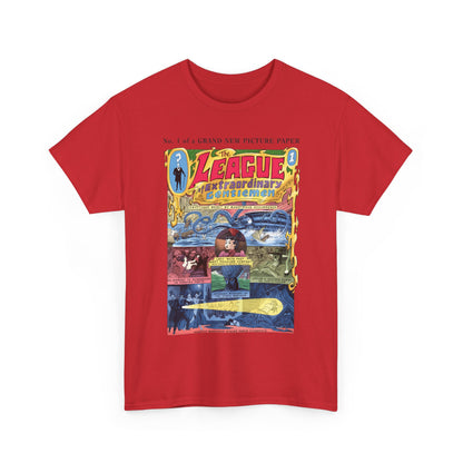 League of Extraordinary Gentlemen T-Shirt - Kevin O'Neill Art - Mina Murray, Captain Nemo, Allan Quatermain, Dr. Jekyll, & The Invisible Man - Alan Moore Story - DC Comics