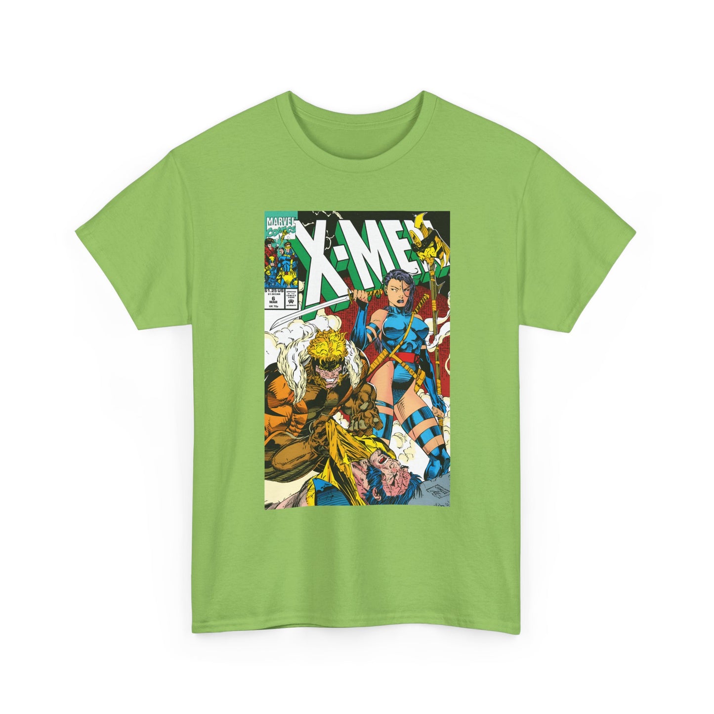 X-Men #6 T-Shirt - Jim Lee Art - Psylocke & Sabretooth - Marvel Comics