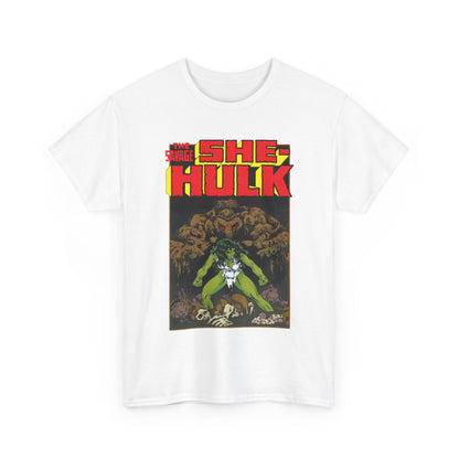 Savage She-Hulk & Man-Thing T-Shirt - Michael Golden Art - Marvel Comics