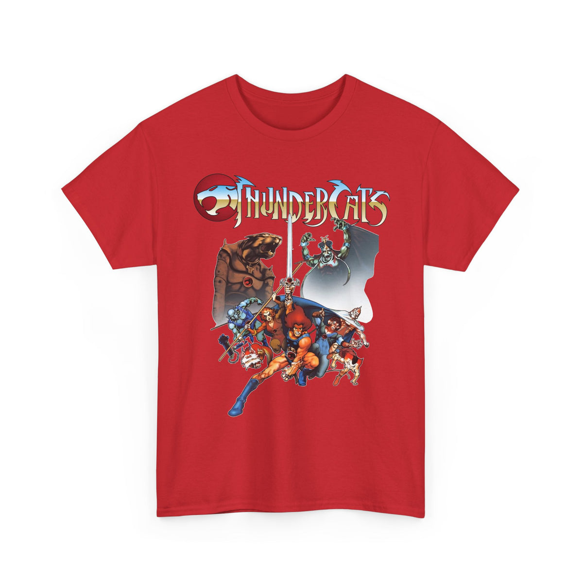 Thundercats T-Shirt - Lion-O, Panthro, Cheetara, Tygra, Snarf, WilyKit and WilyKat, Mumm-Ra