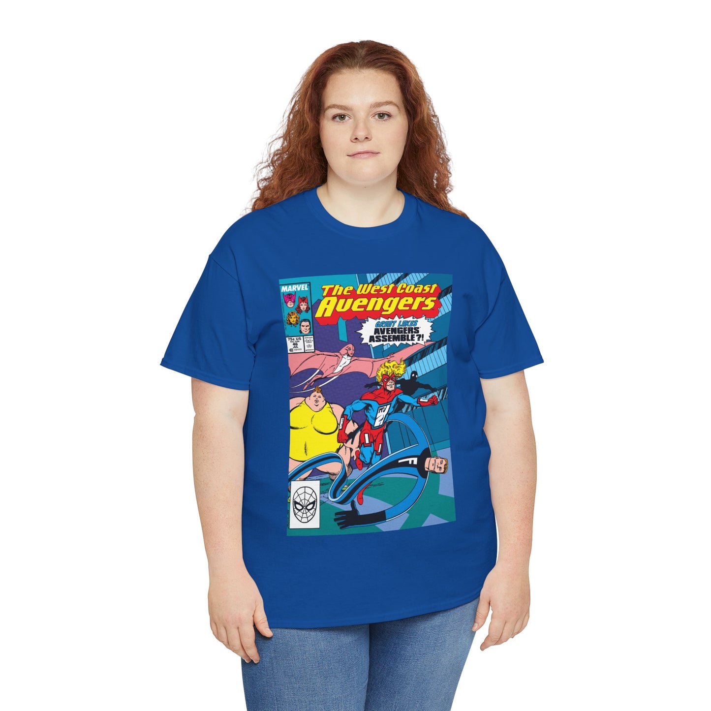 West Coast Avengers #46 T-Shirt - John Byrne Art - Great Lakes Avengers Appearance - Marvel Comics