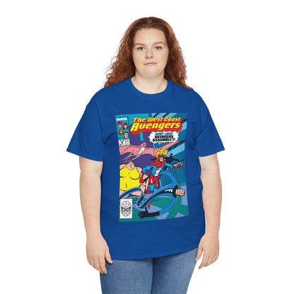 West Coast Avengers #46 T-Shirt - John Byrne Art - Great Lakes Avengers Appearance - Marvel Comics
