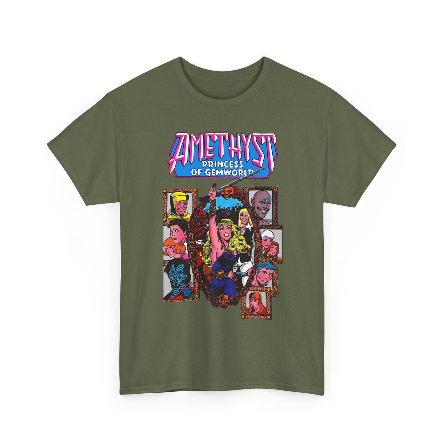 Amethyst Princess of Gemworld T-Shirt - Ernie Colon Art - Sardonyx, Dark Opal, Granch, Citrina - DC Comics