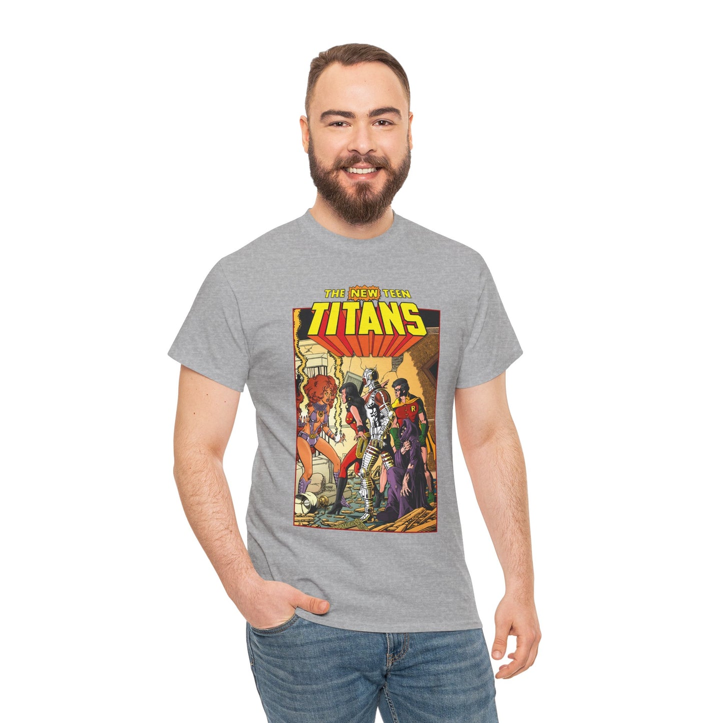 New Teen Titans T-Shirt - George Perez Art - #16 Cover - Wonder Girl, Robin, Starfire - DC Comics
