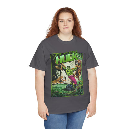 Incredible Hulk T-Shirt - Joe Jusko Art - Hulk Fighting Lions and Tigers - Marvel Comics