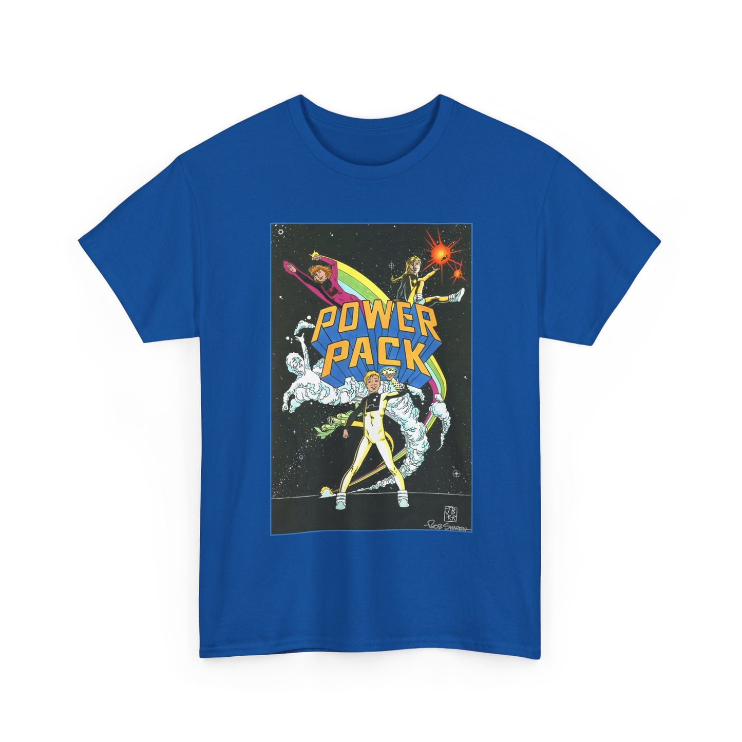 Power Pack T-Shirt - June Brigman, Roy Richardson, Bob Share Art - Ad Recreation - Marvel Comics