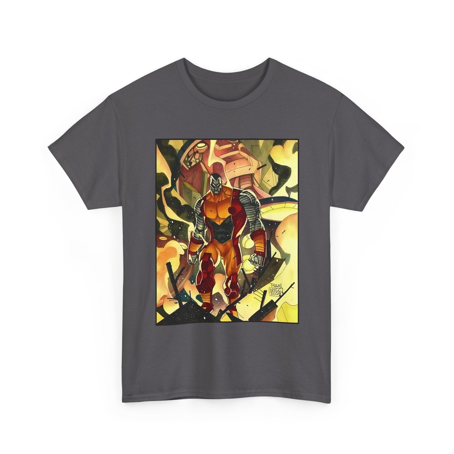Colossus T-Shirt - Fighting a Sentinel - Marvel Comics