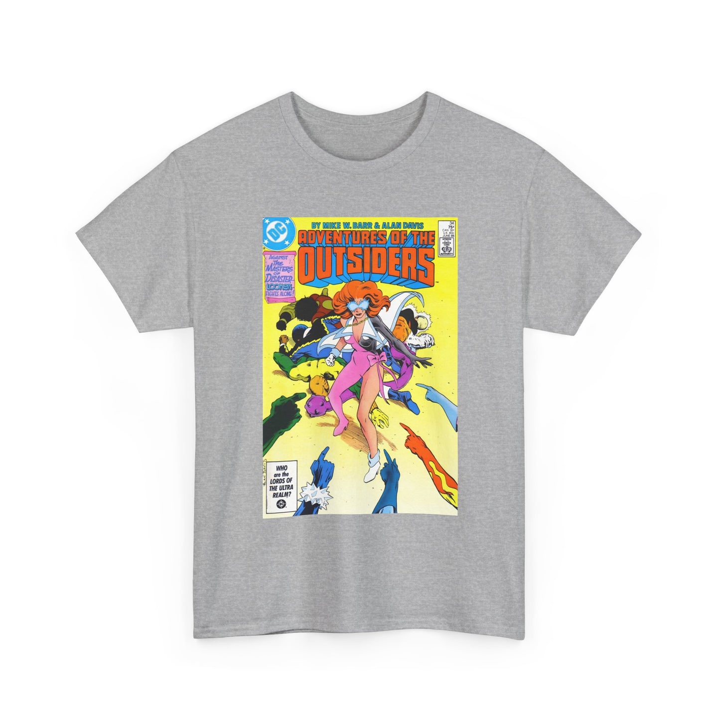 Adventures of the Outsiders #34 T-Shirt - Alan Davis Art - DC Comics