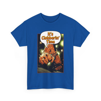 The Thing Shirt - Adam Kubert Art - It's Clobberin' Time - Fantastic Four Member - Marvel Comics