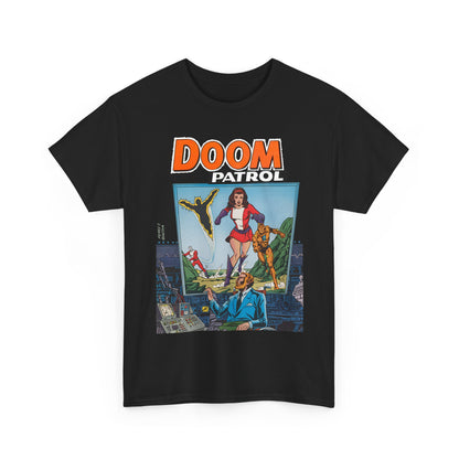 Doom Patrol T-Shirt - George Perez Art - Elasti-Girl, Robotman, Negative Man, The Chief - DC Comics Digest Cover Art