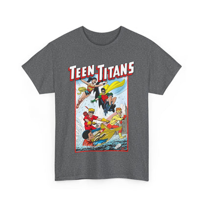 Teen Titans T-Shirt - John Byrne Art - Robin, Wonder Girl, Kid Flash, Speedy, Aqualad - DC Comics