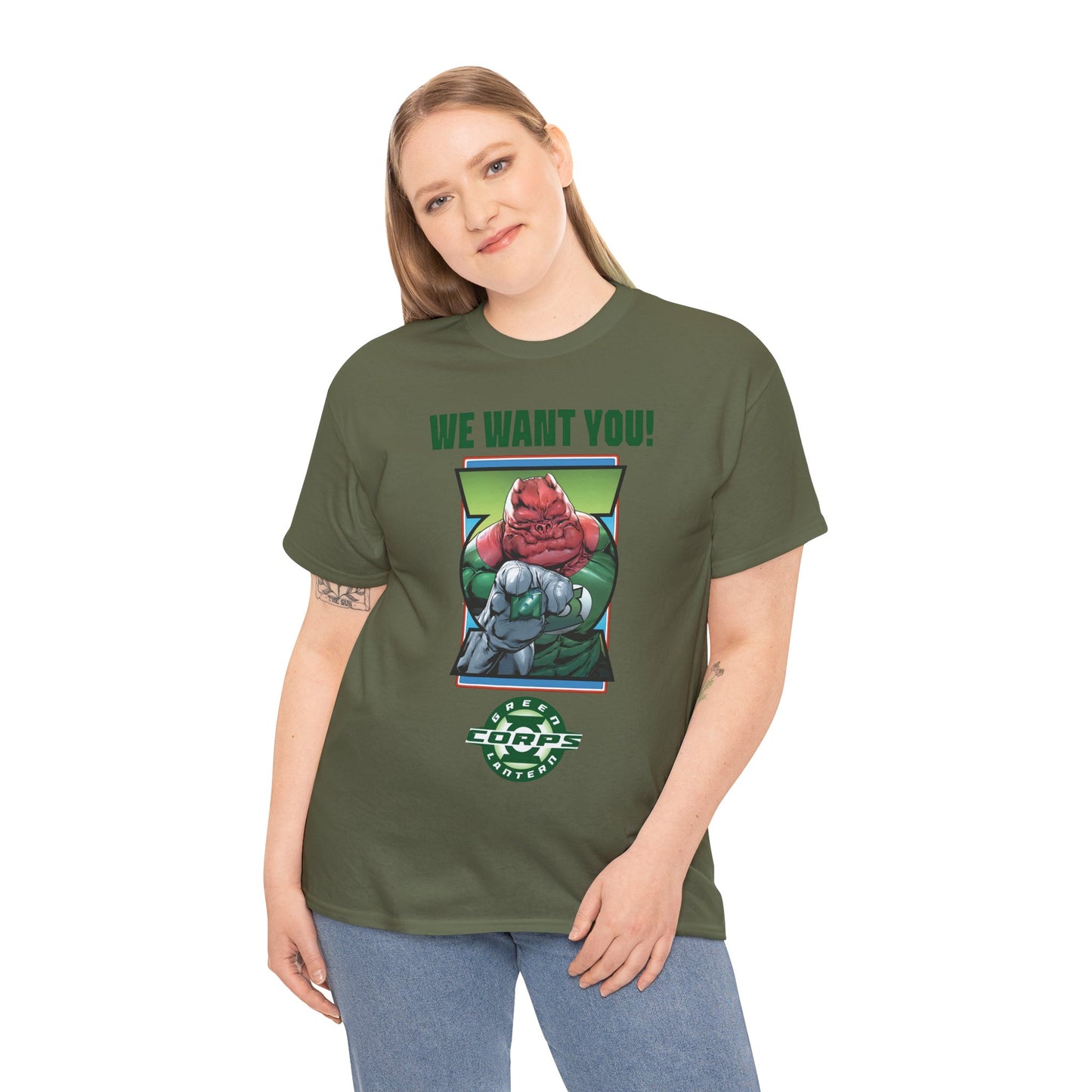 Kilowog T-Shirt - Green Lantern Corps Recruitment Poster - "We Want You!" - DC Comics