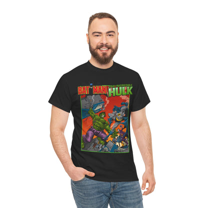 Batman Vs Incredible Hulk T-Shirt - DC Comics & Marvel - Joker - 1970s Team-Up
