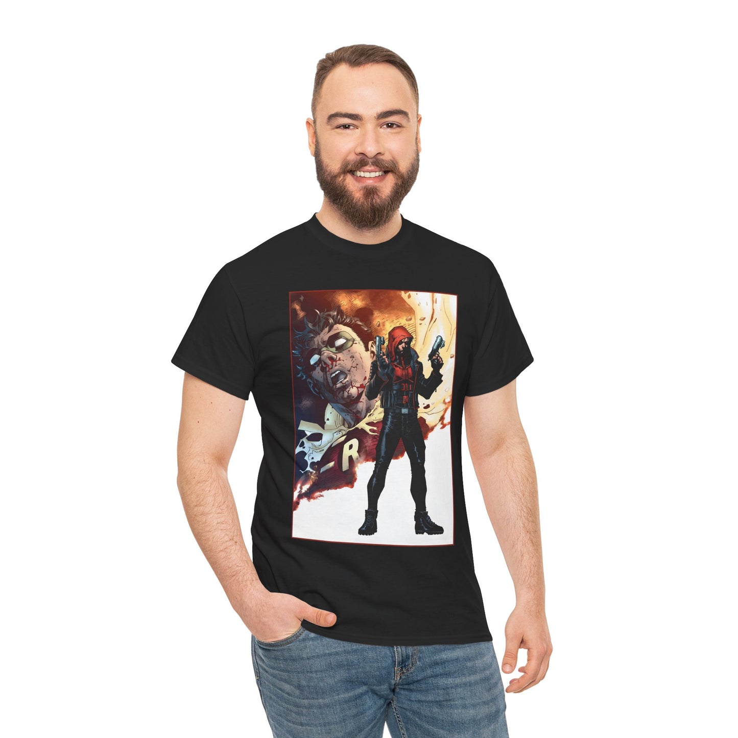 Red Hood T-Shirt - Jim Lee Art - Jason Todd, Batman Sidekick - DC Comics