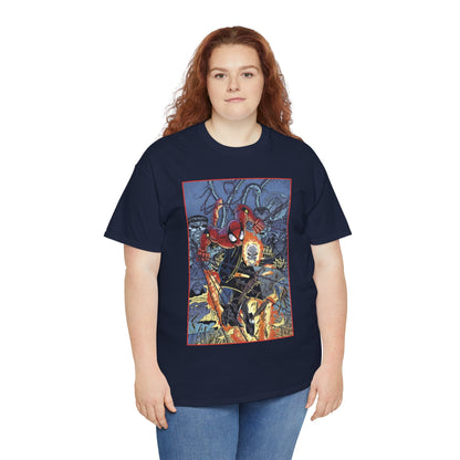 Amazing Spider-Man & Ghost Rider T-Shirt - Erik Larsen Art - Sinister Six - Marvel Comics