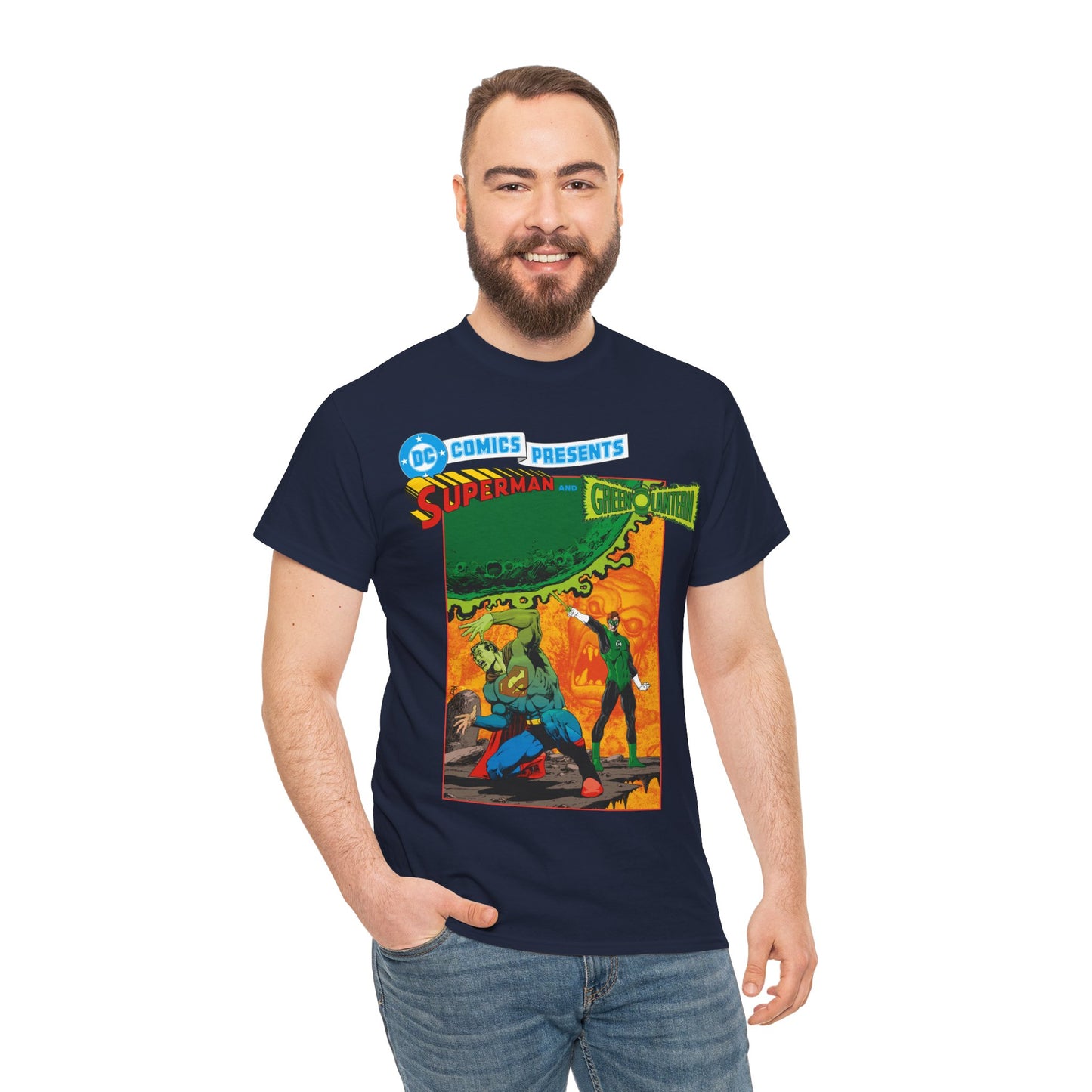 DC Comics Presents #26 T-Shirt - Jim Starlin Art - Superman & Green Lantern Team-Up - DC Comics