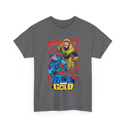 Booster Gold & Blue Beetle T-Shirt - DC Comics - Justice League International Members - Ted Kord