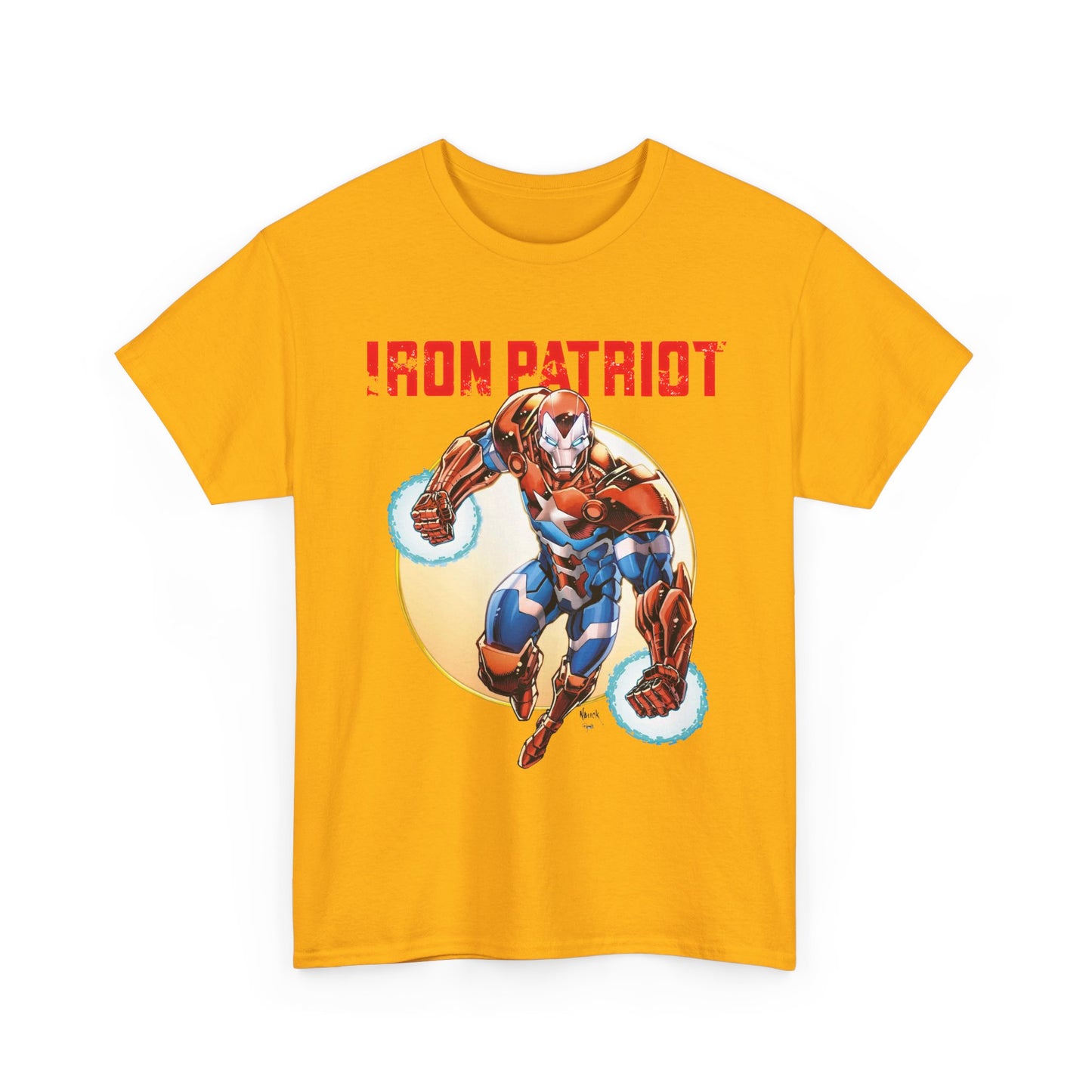 Iron Patriot T-Shirt - Todd Nauck Art - Avengers Member - Marvel Comics