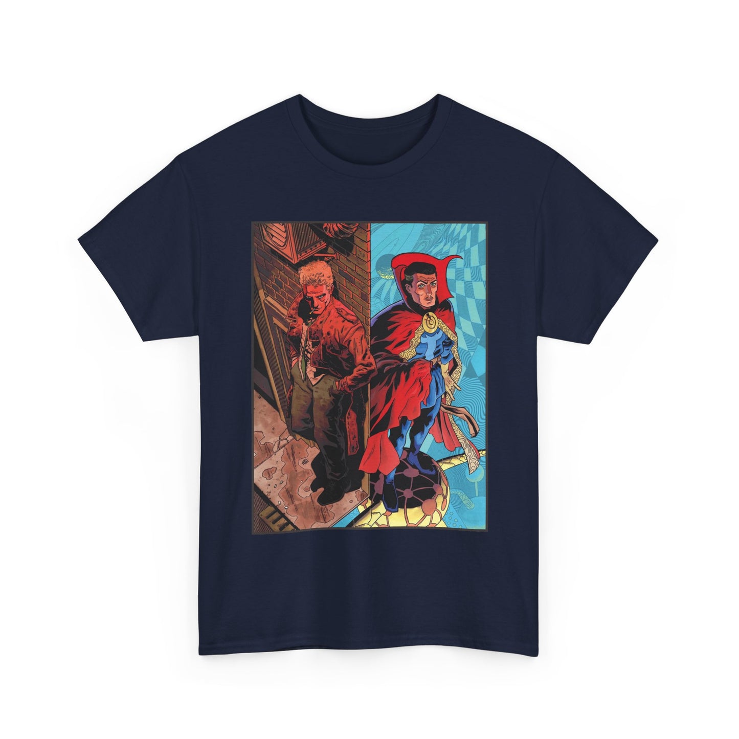 John Constantine & Dr. Strange T-Shirt - DC & Marvel Comics