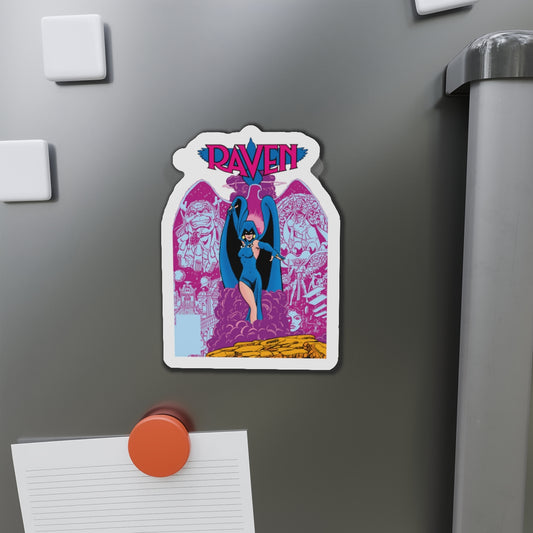 Raven Die-Cut Magnet - George Perez Art - New Teen Titans Member - Daughter of Trigon - Azarath, Arella - DC Comics - 3", 4", 5", 6"