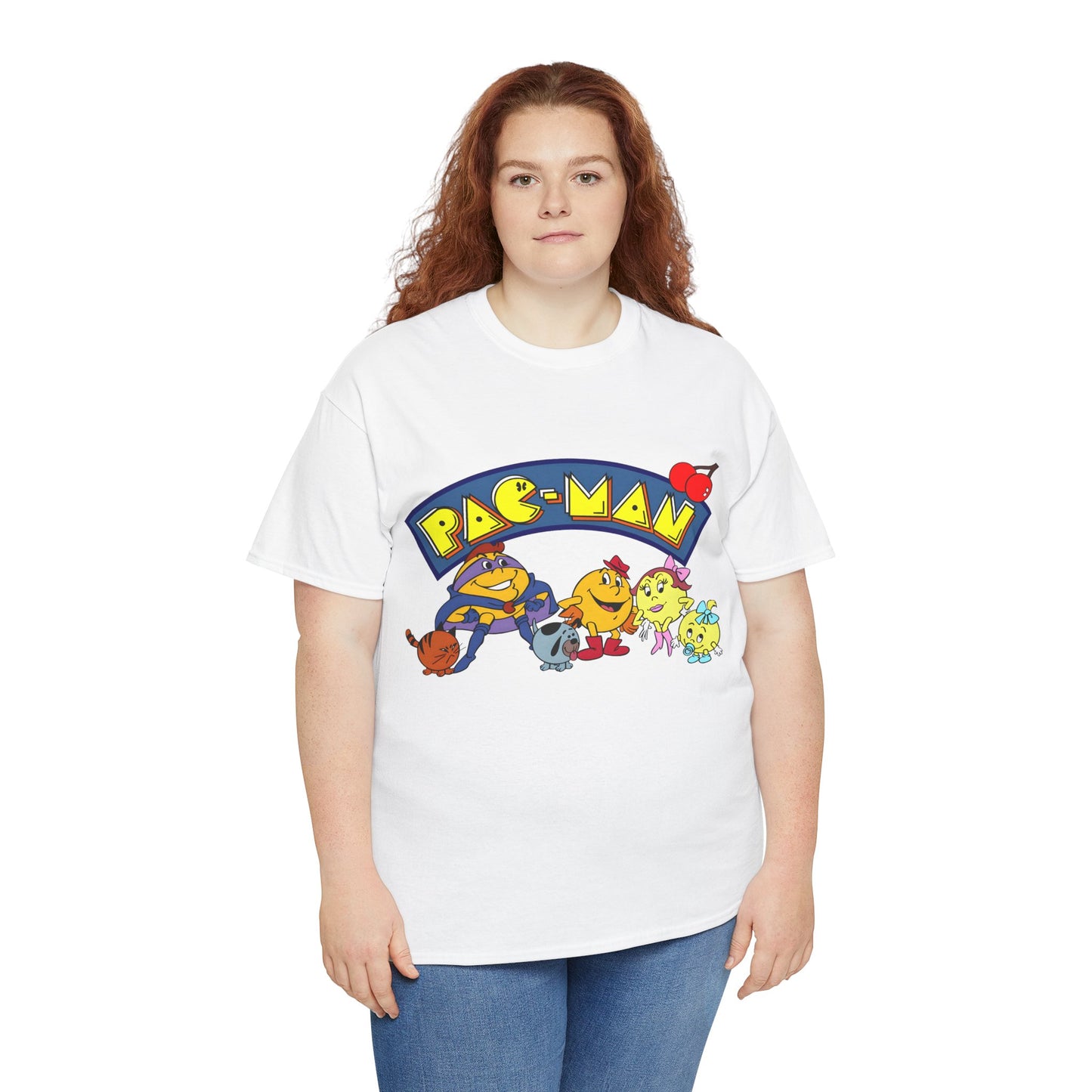 Pac-Man T-Shirt - Ms Pac-Man, Baby Pac - Hanna-Barbera Saturday Morning Cartoon - Popular 1980s TV Animation