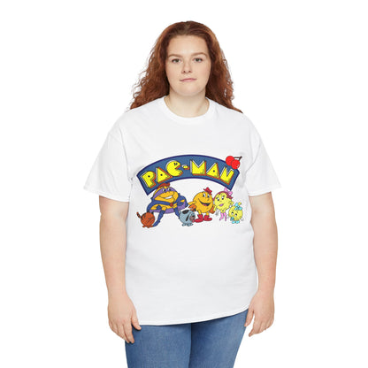 Pac-Man T-Shirt - Ms Pac-Man, Baby Pac - Hanna-Barbera Saturday Morning Cartoon - Popular 1980s TV Animation