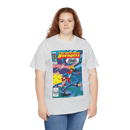 West Coast Avengers #46 T-Shirt - John Byrne Art - Great Lakes Avengers Appearance - Marvel Comics