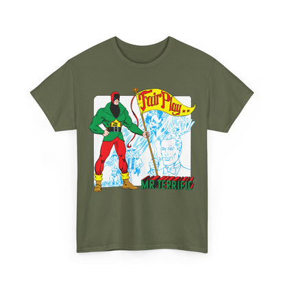 Mr Terrific T-Shirt - Stephen DeStefano Art - Who's Who in the DC Universe Entry - DC Comics